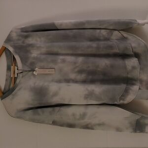 Olive +Oak Oversized Athleasure Tie Dye Cozy Cotton sweatshirt Size XL